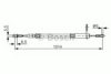 BOSCH 1 987 477 814 Cable, parking brake